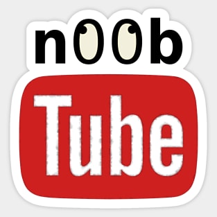 n00b tube Sticker